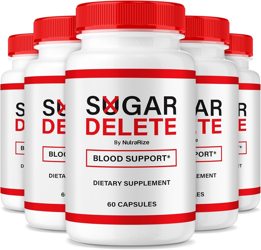 NutraRize (5 Pack) Zucker Löschen Kapseln, Offizielle Unterstützung Formel für allgemeine Gesundheit, Zucker Löschen Pillen zu erhalten gesunde stabile Levels, Premium SugarDelete Pastillas Review (300 Kapseln)