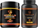 Gorilla Mind Pre Workout (Orange Rush) + Protéine de lactosérum Premium (chocolat) - Stack complet pour alimenter les résultats maximums