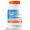 Beste Benfotiamine 300 mit BenfoPure, hilft gesunden Glucose Stoffwechsel, Non-GMO, Vegan, Glutenfrei, Sojafrei, 300 mg, 60 Veggie Caps