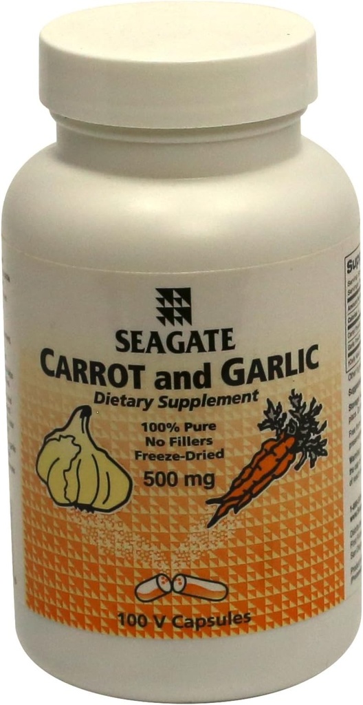 Seagate Produkte Karotte und Knoblauch 500mg 100 Kapseln