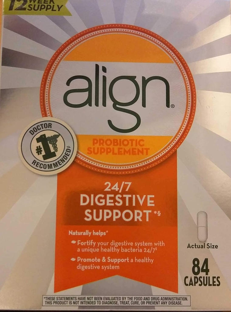 Align Daily Probiotic Supplement Kapseln, Weiß, 84 Zähler