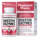 Physicians CHOICE Verdauungsenzyme für Bloating & Digestion - 16 Enzyme mit Bio-Präbiotika & Probiotika für Gut & Verdauungsmedizin - Meal Time Discomfort Relief - Dual Action Support - 60 CT