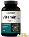 NatureBell Vitamin E Oil Softgels, 400iu pro Servierung, 400 Pillen | Essential Antioxidante Ergänzungen, einfach absorbiert Form – unterstützt Haut, Herz & Immune Gesundheit – Non-GMO