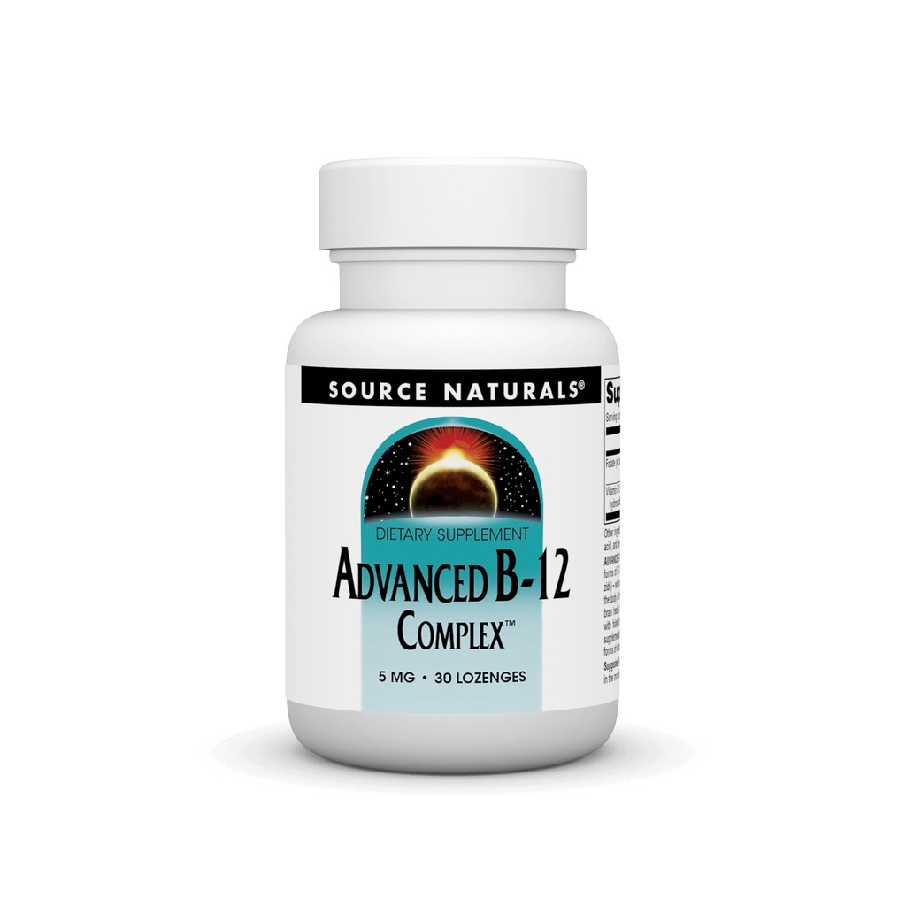 Quelle Naturals Product Image Advanced B-12 Complex,Promotes Normale Folsäure Stoffwechsel *, 5 MG - 30 Lozenges