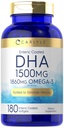 Carlyle DHA Ergänzung 1500mg | 180 Softgels | Omega-3 Ergänzung | Non-GMO, Glutenfrei