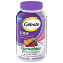 Caltrate Chewables 600 +D3 Plus Minerals Kalzium und Vitamin D, Zuckerfrei, Kirsche, Orange und Obst-Punch, 90 Count