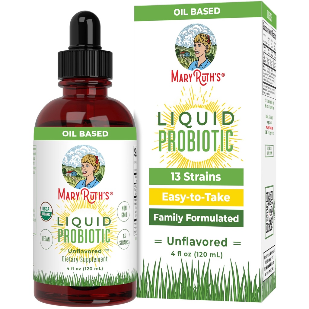 Maryruth's Organics Liquid Probiotic pour les enfants de 4 ans et plus 2 milliards de FCU.