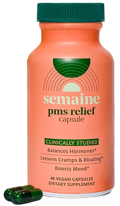 PMS & Period Relief - Menstrual Cramp Relief: Keine mehr Perioden Cramps, Mood Swings, oder Bloating. PMS-Ergänzung für Happy Hormone und Periodenrelief. (40 Zähler)