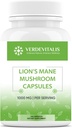 Lion's Mane Capsules - Daily Mushroom Supplement for Memory, Focus & Clarity - Brain Booster- Mushroom Capsules for Brain Health Support - Made in USA - 100 Kapseln