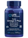 Life Extension Super Omega-3 Plus EPA/DHA Fish Oil, Sesam Lignans, Olive Extract, Krill & Astaxanthin - Herz, Gehirn & Joint Health Support - Glutenfrei, Non-GMO - 120 Softgels