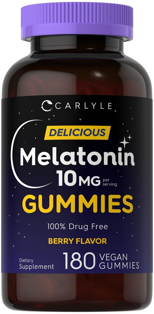 Carlyle Melatonin Gummies 10mg.180 comte.