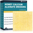 Manuka Honig Kalzium Alginat Wound Dressing, 2"x 2" High Absorbency Honig Wound Dressing mit Kalziumalginat, Medizinische Grad Manuka Honig Wound Care Bandages Patches für Wunden (Pack von 10)