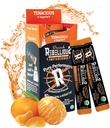 Rebellious Tenacious Tangerine Organic Drink Mix – Zero Calorie Energy Drink Mix | Monk Fruit & Green Tea Extract | L-Theanine + Natürliche Koffein | 100% Pflanzenbasiertes | Paket von 10 | Keto,Gluten-Free