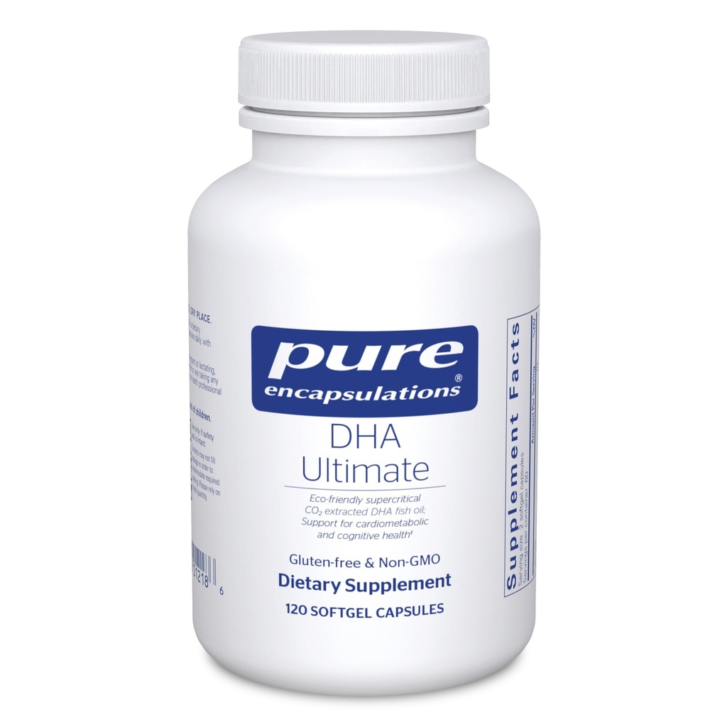Encapsulations pures DHA Ultimate de 120 capsules de softgel