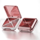 DUBSTAR Daily Pill Organizer,4 Komponenten Portable Travel Small Pill Case, Pille Box für Geldbeutel, um Vitamine zu halten, Leberöl, Ergänzungen und Medikamente (Red)