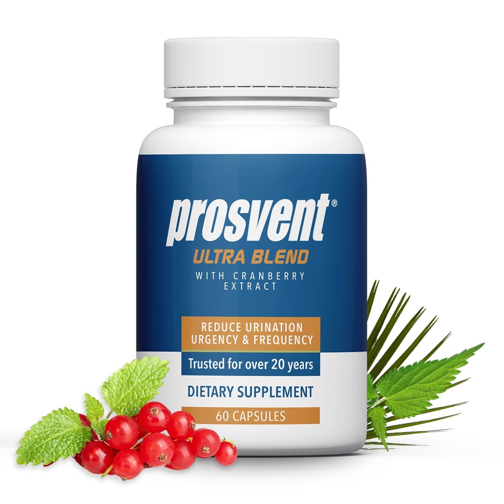 Support Prostate avancé Ultra - Supplément naturel avec Saw Palmetto, Pygeum, Lycopène, Sting Nettle, Beta Sitostérol, Cranberry et plus à Ease Urinary Fréquence et Urgence (60 comte)