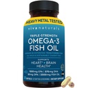 Viva Naturals Omega-3 Fish Oil, Triple Strength, 2500 mg, 30 Softgels – Re-Esterified Omega 3 Fettsäuren einschließlich EPA, DHA, DPA - Pascatarian-Friendly