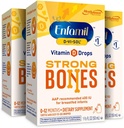 Enfamil D-Vi-Sol Vitamin D Liquid Supplement Tropfen für Infants, Unterstützung starker Zähne & Knochen in neugeborenen Babys, einfach zu bedienen, Glutenfrei, 50 mL Dropper Bottle, Packung mit 3