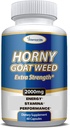 Extra Strength Horny Goat Weed Extract - Energie, Leistung, & Stamina Booster- mit Maca, L-Arginin, Tongkat Ali für Männer & Frauen - 60 Kapseln