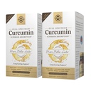 Solgar Full Spectrum Curcumin - 90 LiCaps, Paket von 2 - Überlegene Absorption - Gehirn, Joint & Immune Health - Non-GMO, Vegan, Glutenfrei, Dairy Free - 180 Gesamt Servietten