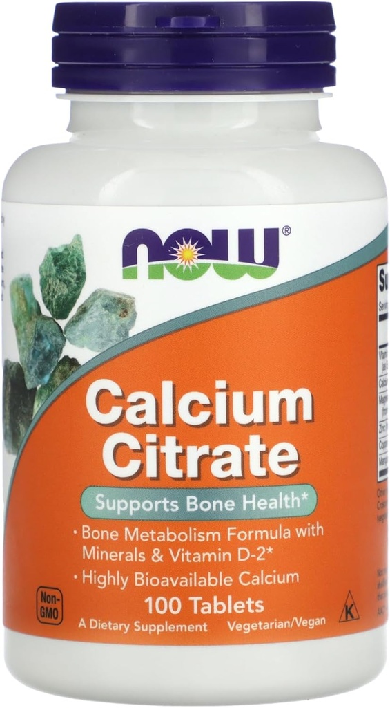 Calcium Citrat, 100 Tabs von heute Lebensmittel