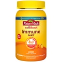 Nature faite Wellblends ImmuneMAX Gummies, vitamine C 1000mg + zinc, sélénium, et vitamine D3 5000 UI, supplément de soutien immunitaire, 42 Gummies
