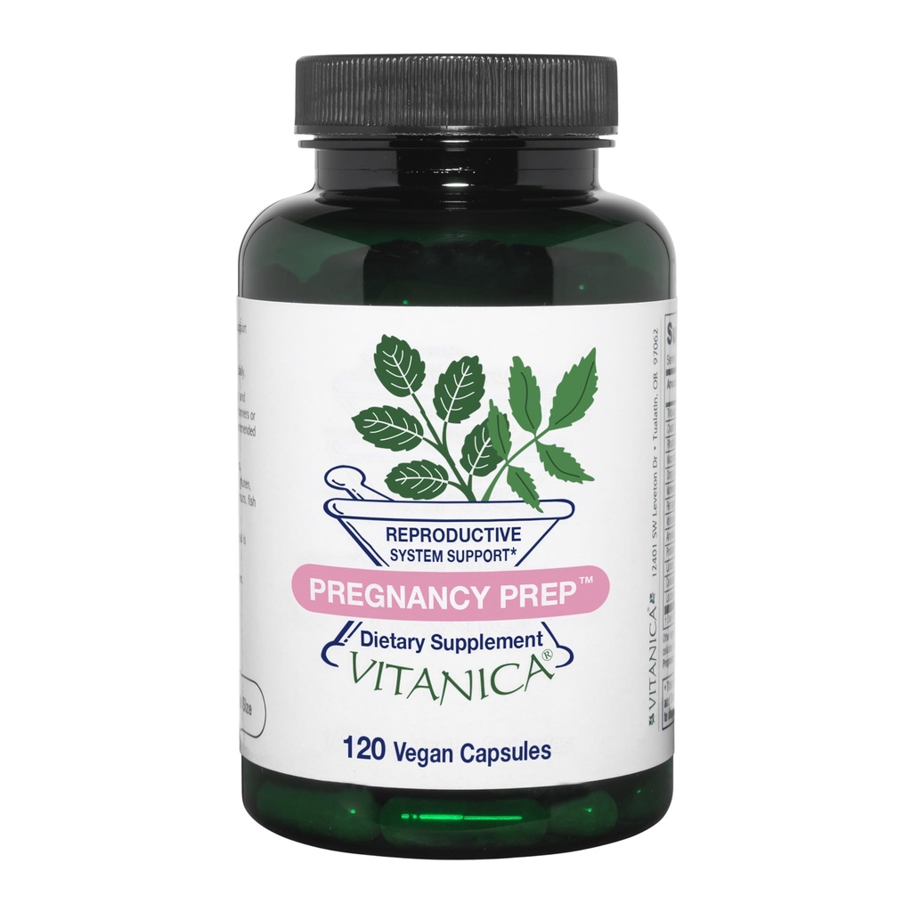 Vitanica Pregnancy Prep, Reproductive System Support, Vegan, 120 Kapseln