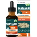 Shatavari (Shitabari) Tropfen für Frauen unterstützen Menopause Relief, Kräuterergänzung für PMS-Unterstützung, 12-in-1 Formel mit Wild Yam, Vitex Berry Extract. 2oz