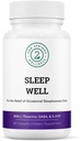 Sleep Well Calmness & Relaxing Support Formula - Powerful Blend with Magnesium, L-Theanine, GABA, and Melatonin - Enhances Relaxation + Promotes Healthy Sleep Patterns - 60 Capsules