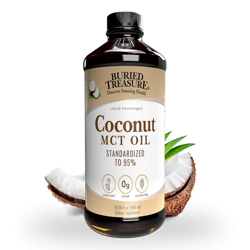 Trésor enterré MCT Huile de coco, 16.54 Fl Oz (paquet de 1)