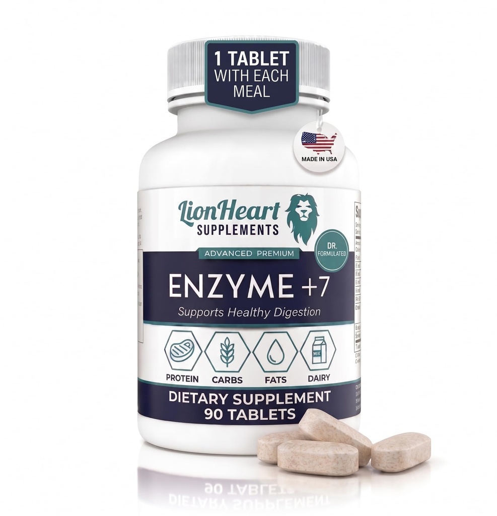 DIGESTIVE ENZYMES SUPPLEMENT - Enthält gereinigte Ox Bile Salts - Tabletten für keine Gallbladder Sufferers - Enzyme für Verdauung & Gas Relief - Hilft Bloating, Säure Reflux, Constipation & Repair Leaky Gut