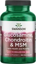 Swanson Mini-Tabs Glucosamin Chondroitin & Msm Joint Mobility Flexibility Comfort Cartilage Connective Tissue Health Support 750/600/300 Milligramm 360 Tabs