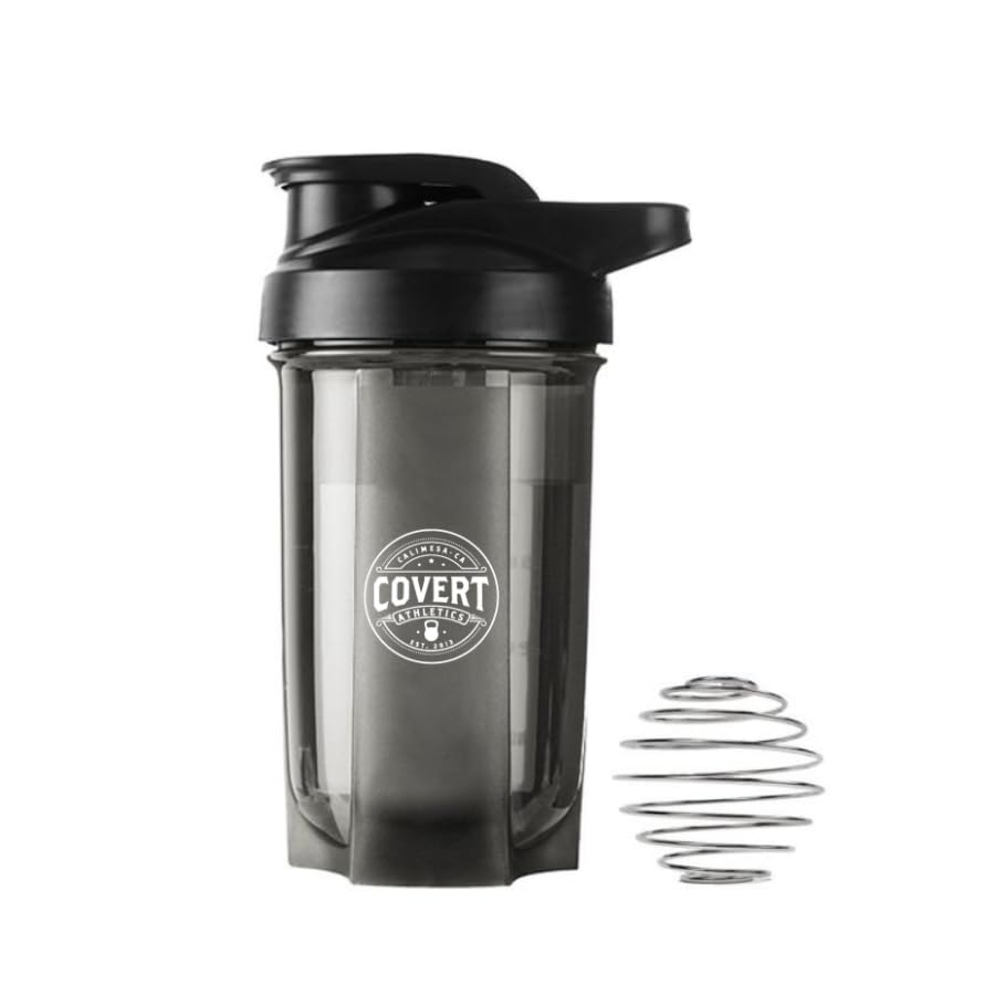 Licorne Co X Althlétisme de couverture 2024 Shaker pour protéines, pré-entraînement, 16oz (noir)
