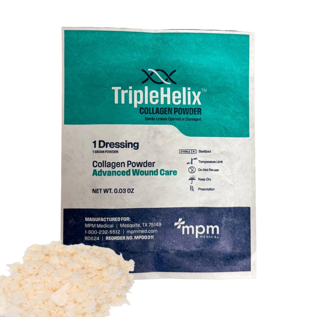 Triple Helix Collagen Powder, 1g Pouch, Jede, von MPM Medical