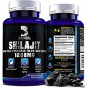Blackbull Shilajit Pure Himalayan Organic Capsules - Natürliche Shilajit Resin Organic mit 20% Fulvic Acid Supplement, Gehirngesundheit, Alternde Immununterstützung - Pure Himalayan Shilajit