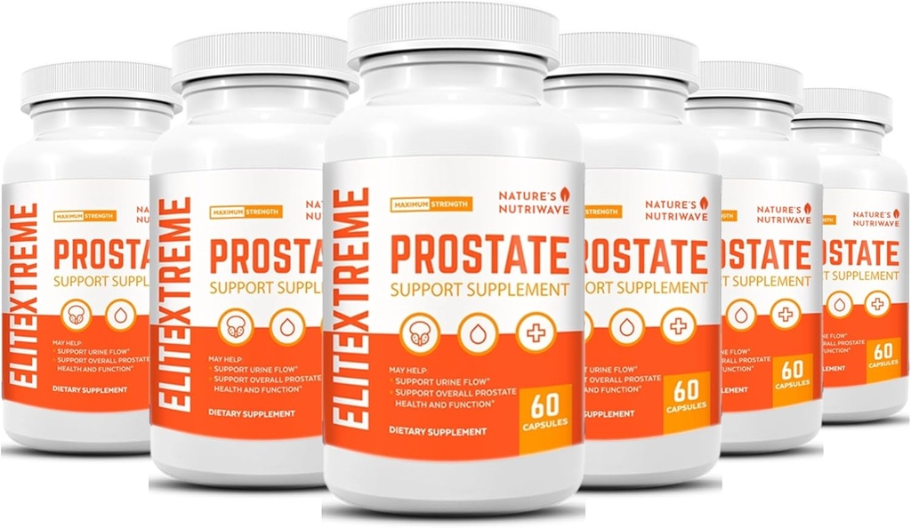 EliteXtreme Health Supplement - Natürliche Formel mit Saw Palmetto, Pflanzen Sterolen, Zink und Vitamine | Non-GMO, Made in USA, 60 Kapseln, 6 Monate Versorgung