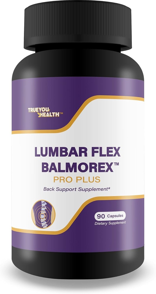 Lumbar Flex Balmorex Pro Plus Rücken-Ergänzung - Unsere besten Rücken-Säulen - Natürliche Rücken-Unterstützung-Ergänzung - Niedere Rücken-Stiffness - Niedrige Rücken-Säulen Rücken-Ergänzung