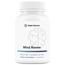 Mind Renew - Made in USA - Brain Supplement für Gedächtnis und Fokus - Unterstützung Vitalität und Energie, 60 Kapseln