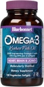 Bluebonnet Nutrition Omega-3 Kosher Fish Oil, Natural Triglycerid Form, Glutenfrei, Dairy-frei, Kosher Zertifiziert, Non-GMO, 3. Partei Getestet, Molekular destilliert, 120 Vegetarisches Softgel, 60 Servieren