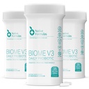 Formules indigènes Biome V3 Suppléments minéraux probiotiques, prébiotiques et fulviens - 35 milliards CFU - 6 souches - 180 capsules véganes - Femmes et hommes - FODMAP Supports amis Digestion, ignifugation et santé Gut