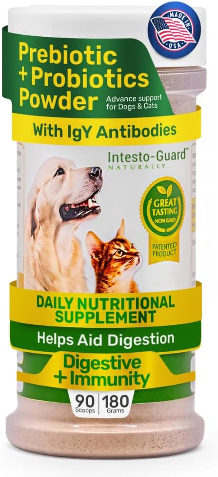 Pulver Probiotika für Hunde & Katzen Bowel Digestive Immununterstützung unterstützt Gut Flora Nutrition Immunität (90 Scoop Pack 1)