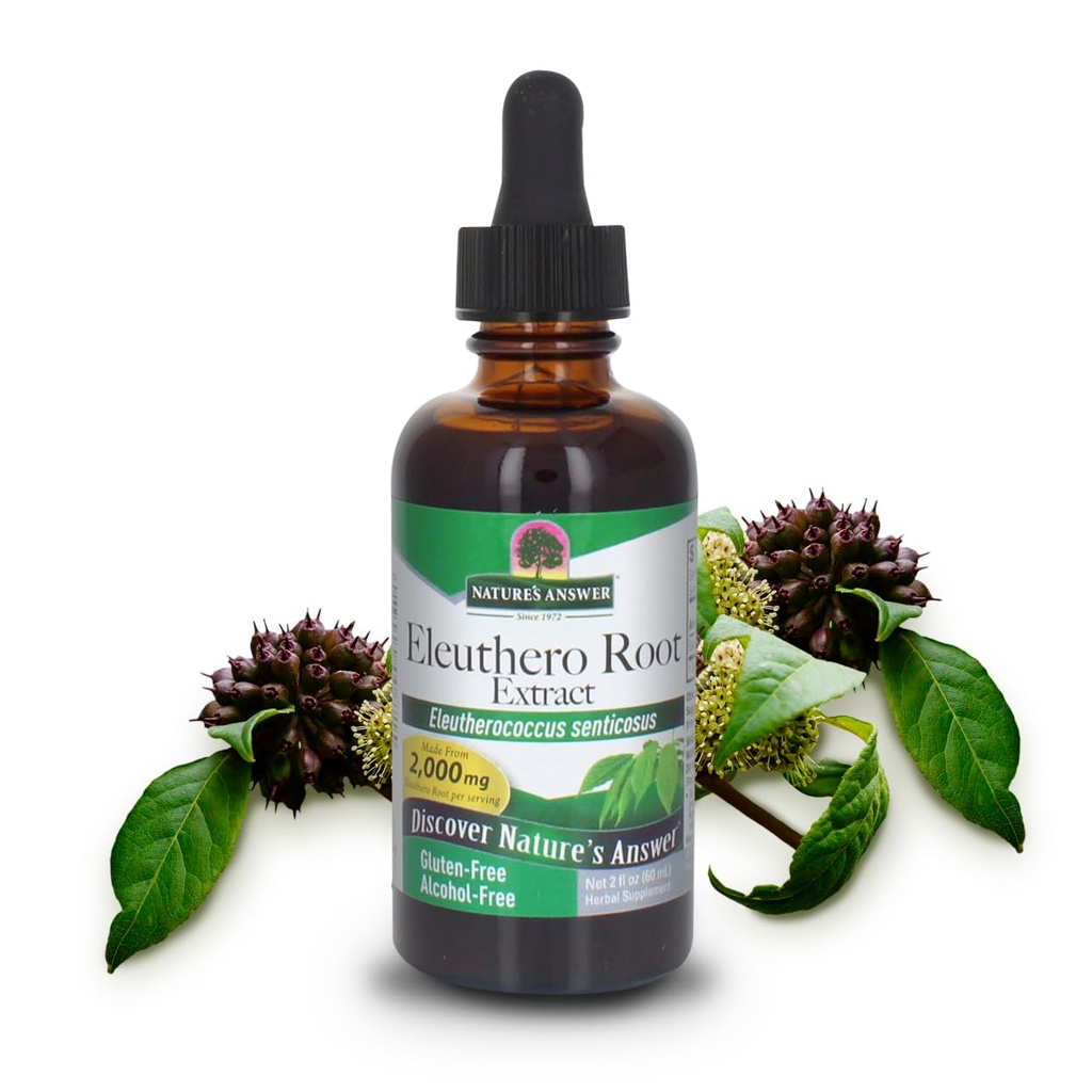 La réponse de la nature sans alcool Eleuthero Root, 2-Fluid Ounces