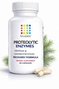 Bruizex Proteolytic Enzymes| Trypsin & Chymotrypsin Erholungsergänzung für Tissue Trauma, Bruising, Swelling | Immunsystem Unterstützung | 60 Caps