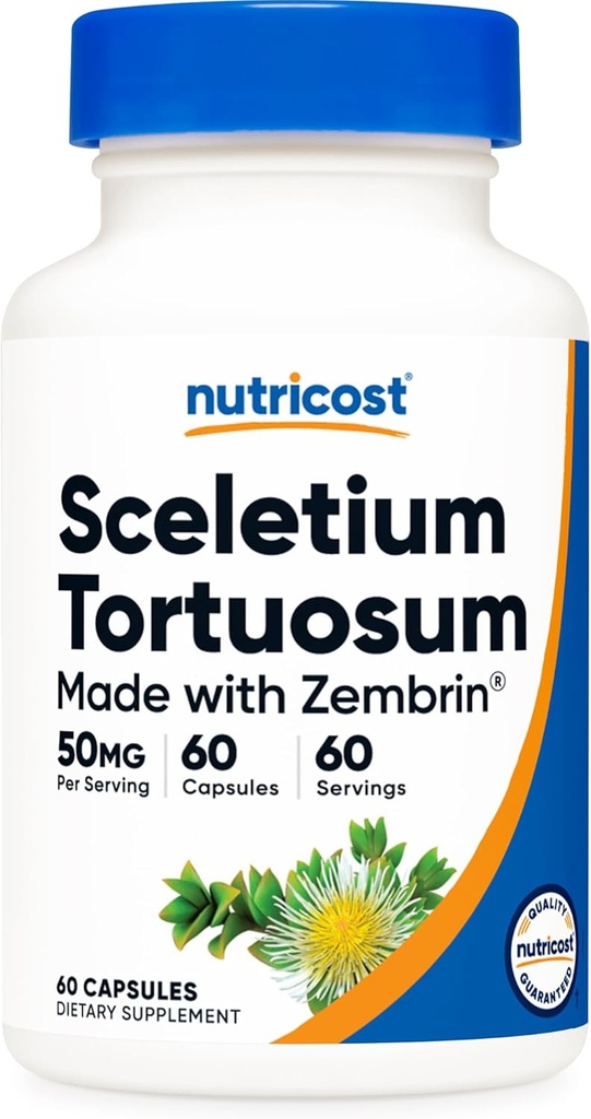 Nutricost Zembrin (Sceletium Tortuosum) 60 Kapseln (je 50mg) - Vegetarische Kapseln, Nicht-GVO, Glutenfrei
