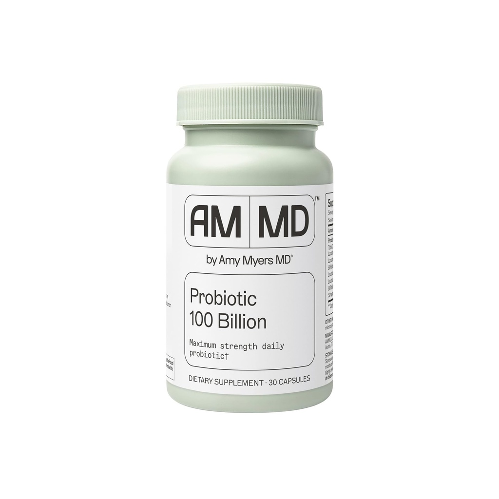 Amy Myers MD Probiotic Capsules 100 Billion - Maximum Strength Daily Probiotic - Gastrointestinal Health Supplement - Verdauung & Immununterstützung