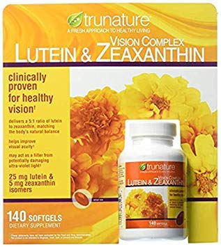 Trunature Lutein und Zeaxanthin Softgels, 140 Count (2 Packs)