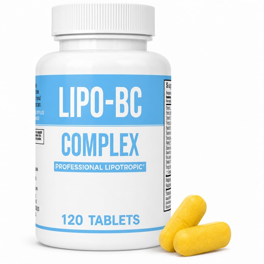Lipo-BC Complex, LIPO BC Tablets Lipotropic Tabletten für Energie und Wellness | Natürliche saubere Energie mit Diät-Nährstoffen Hergestellt von Legere Pharmaceuticals (120 Tabletten)
