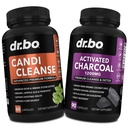 Support actif de nettoyage du charbon et du candi - Pilules de charbon de coco biologique et pilules anti-surcroissance pour l'estomac et le ballonnement pour les hommes Femmes Enfants - Capsules Origan à base de plantes et acide caprylique
