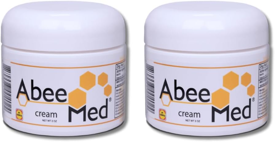 AbeeMed Bee Venom Cream - Natürliches Apitoxin mit Bee Pollen, Kamille, Menthol - Biene Venom Gelenkcreme für Muskel, Knochen & Gelenke, Quick Relief, Sprains, Stäbe - Extra Strength Formula - 2oz