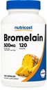 Nutricost Bromelain 500mg, 120 vegetarische Kapseln - Bromelain (1200 GDU), Non-GMO, Glutenfrei